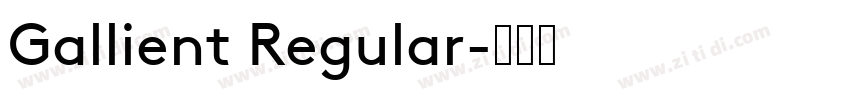 Gallient Regular字体转换